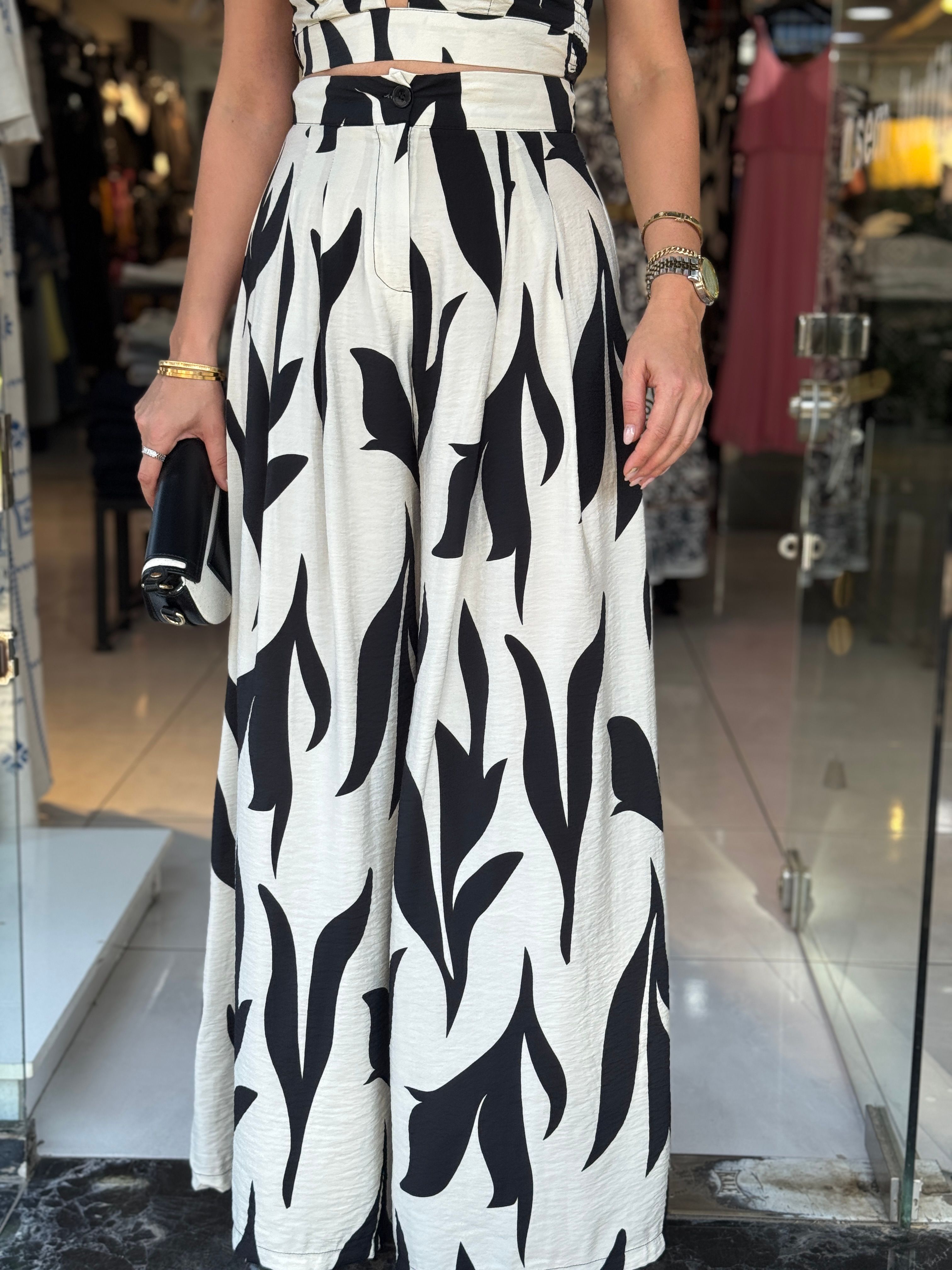 Zebra Desenli Takım