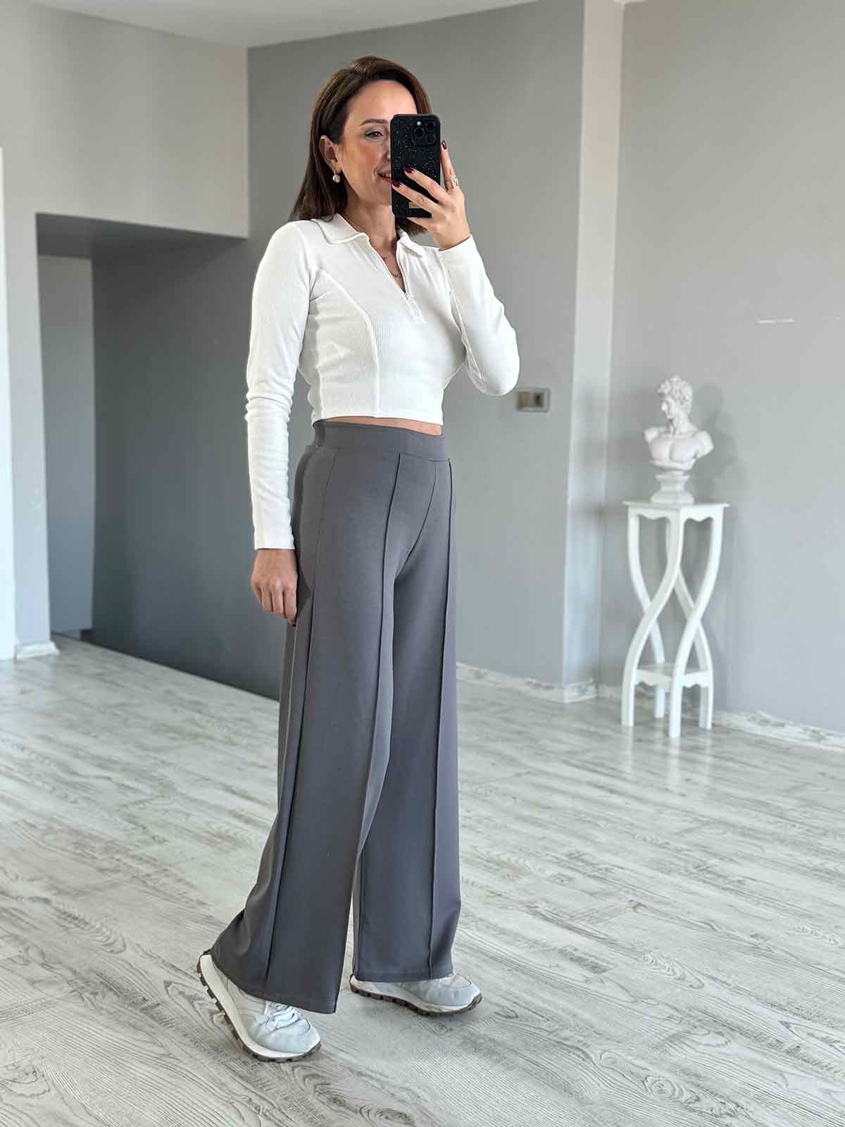 Modal Çimalı Pantolon