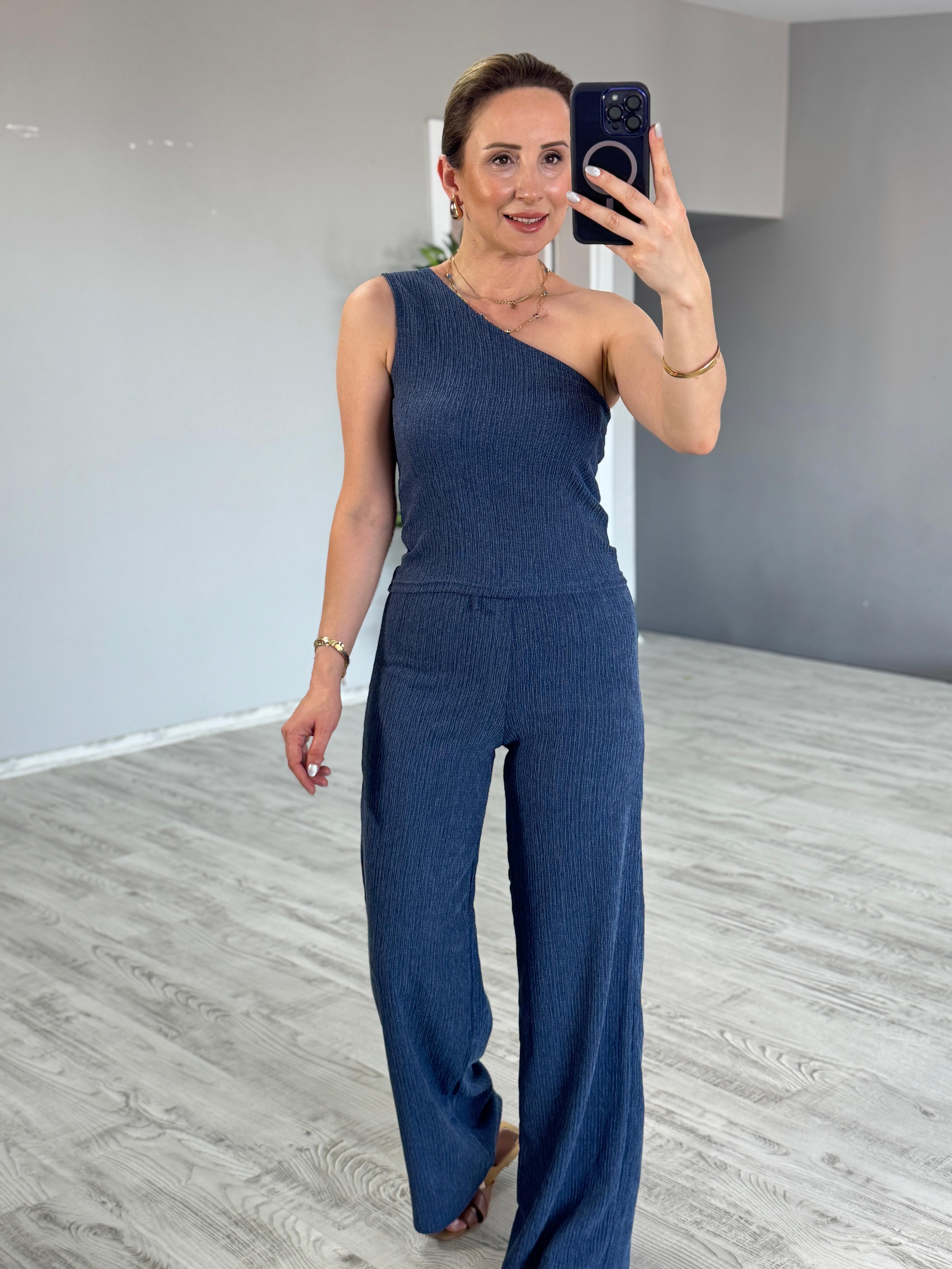 Tek Omuz Bürümcük Takım  - indigo