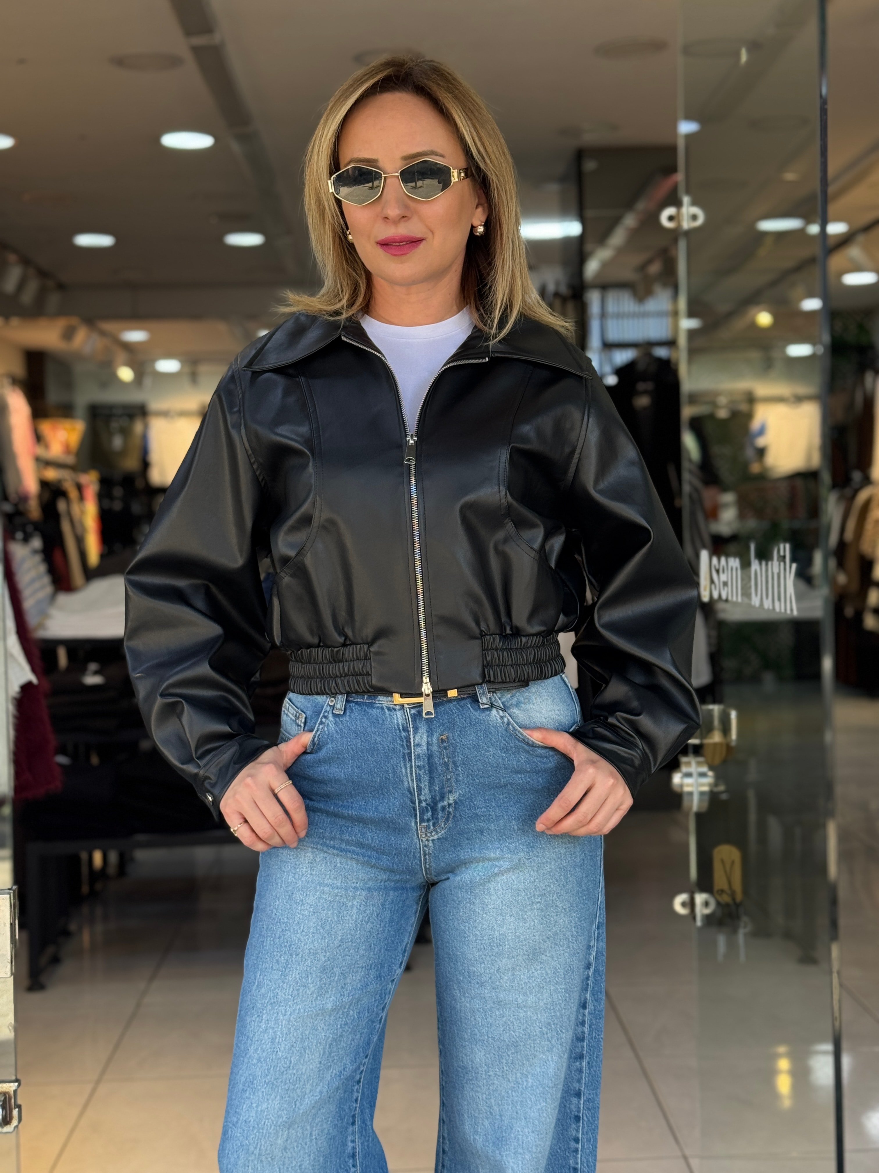 Bomber Deri Ceket