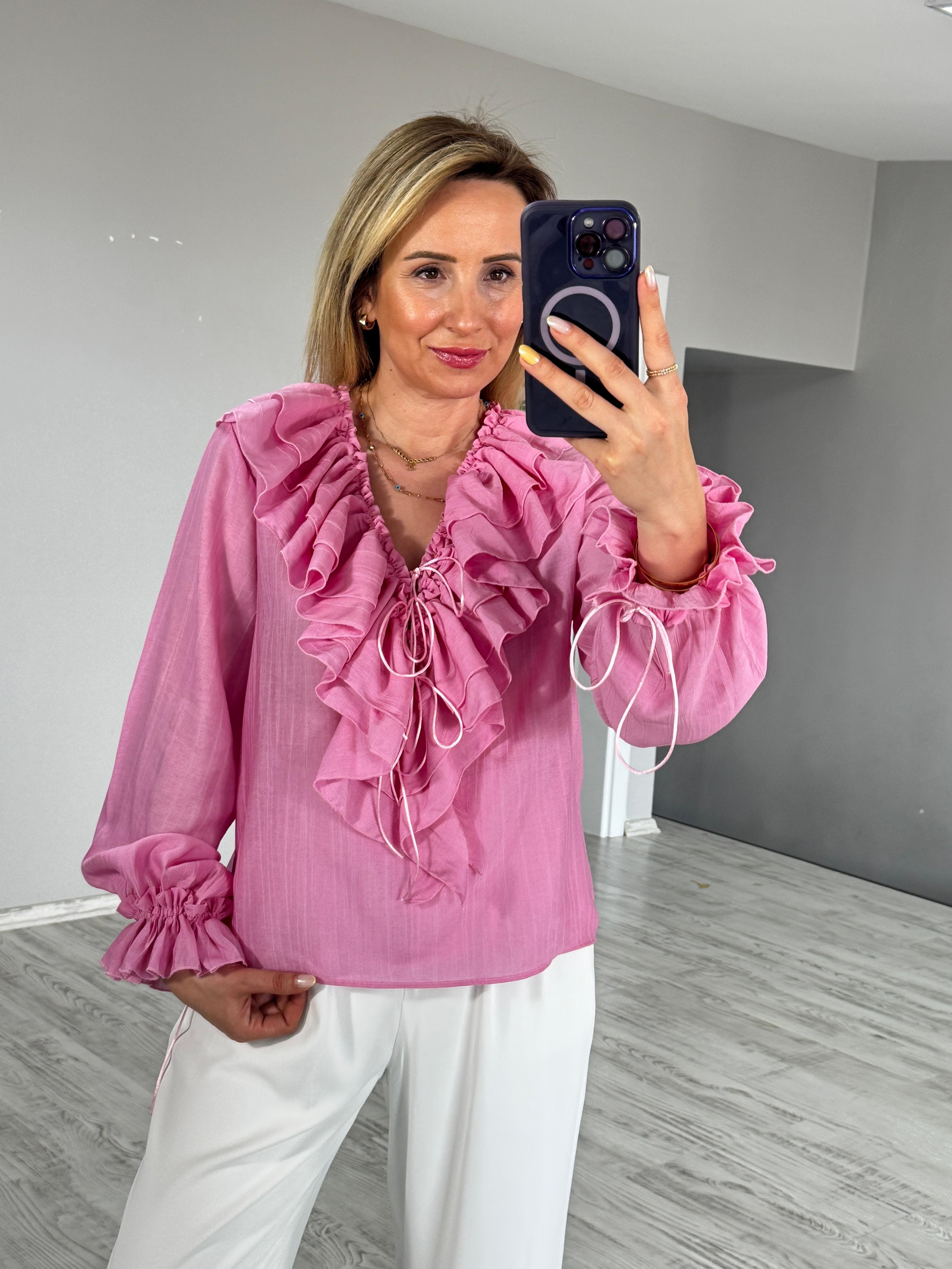 Fırfırlı Tasarım Bluz