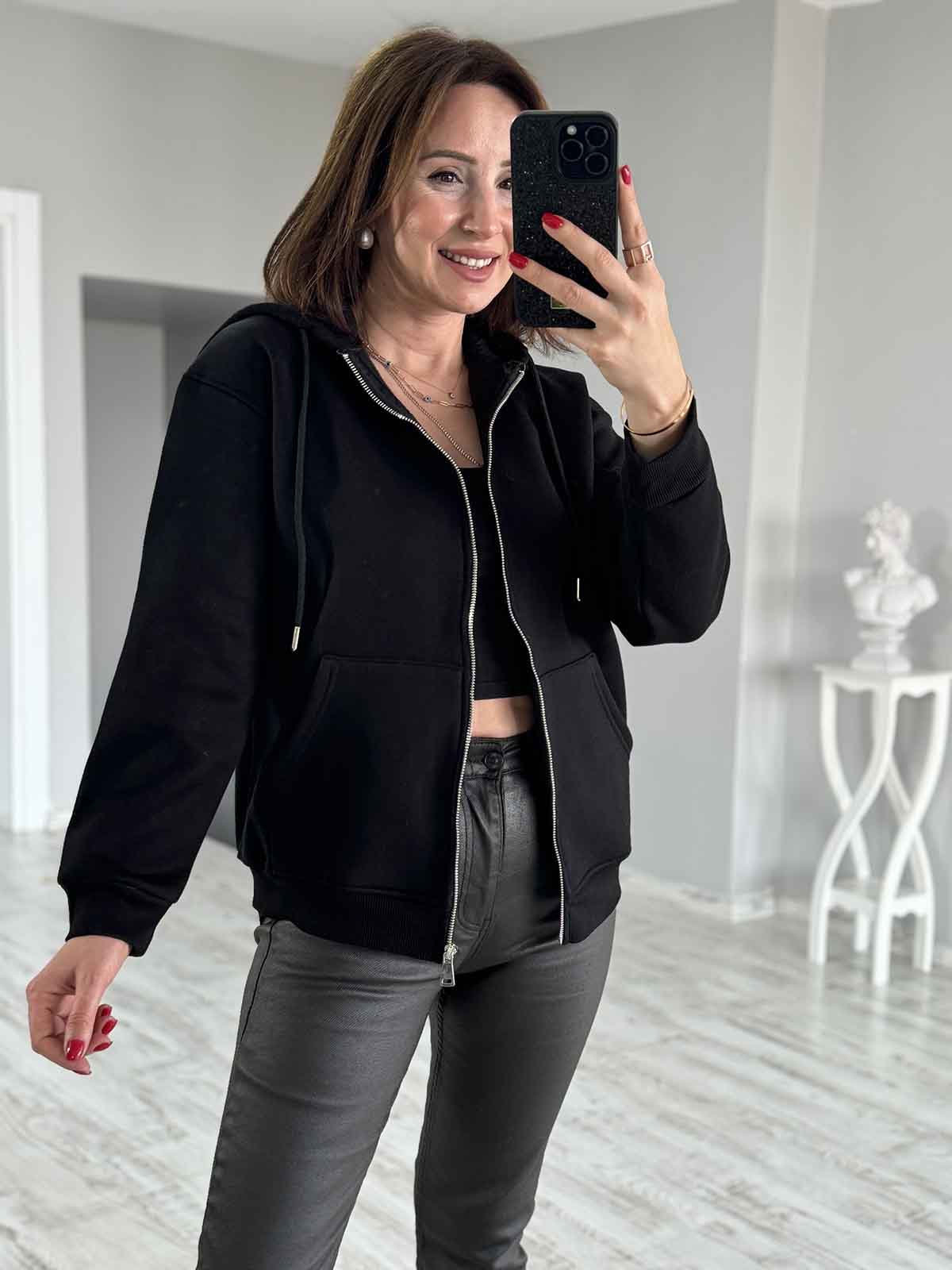 Şardonlu Sweat Ceket