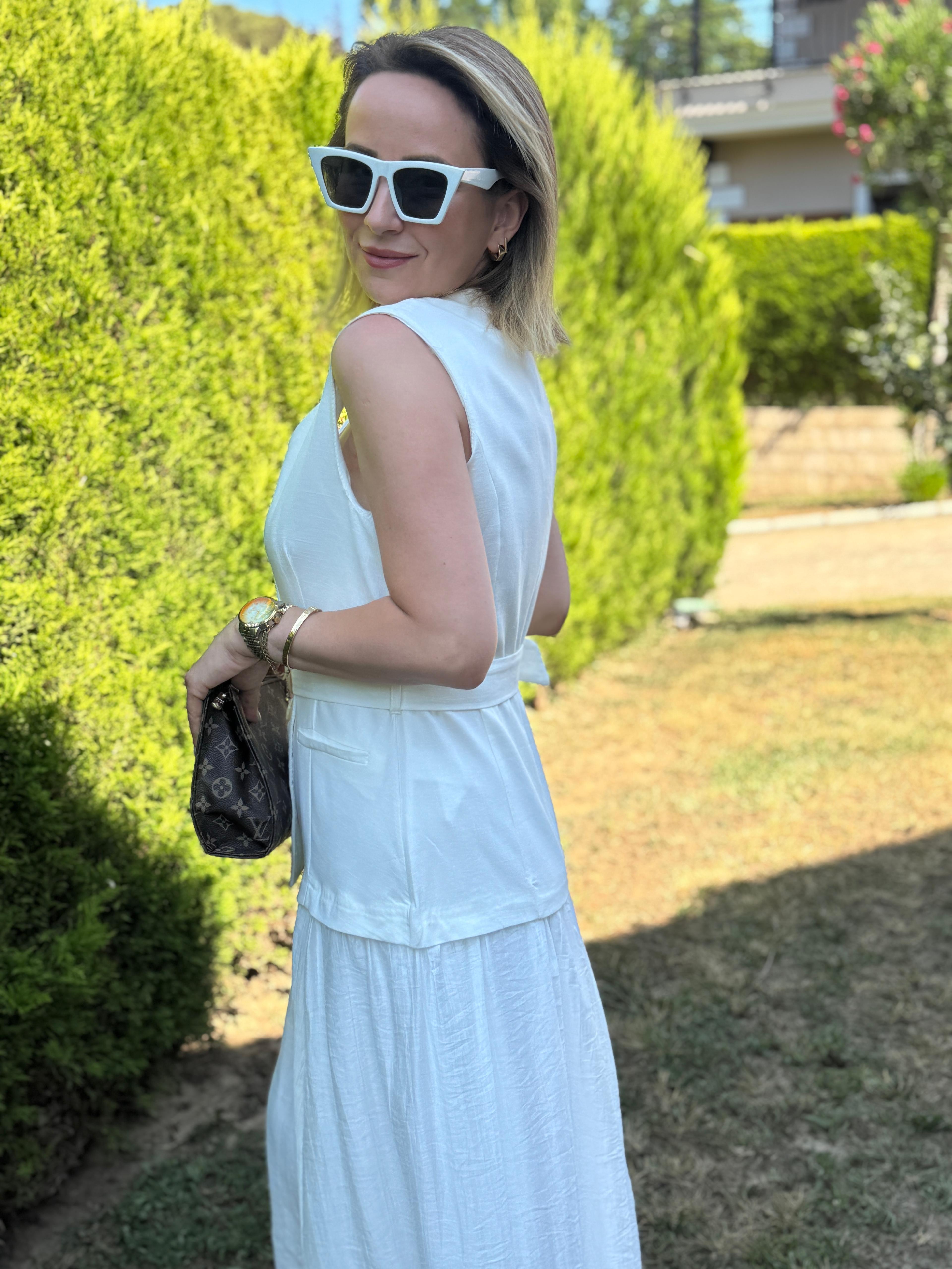 Yelekli Kemerli Elbise