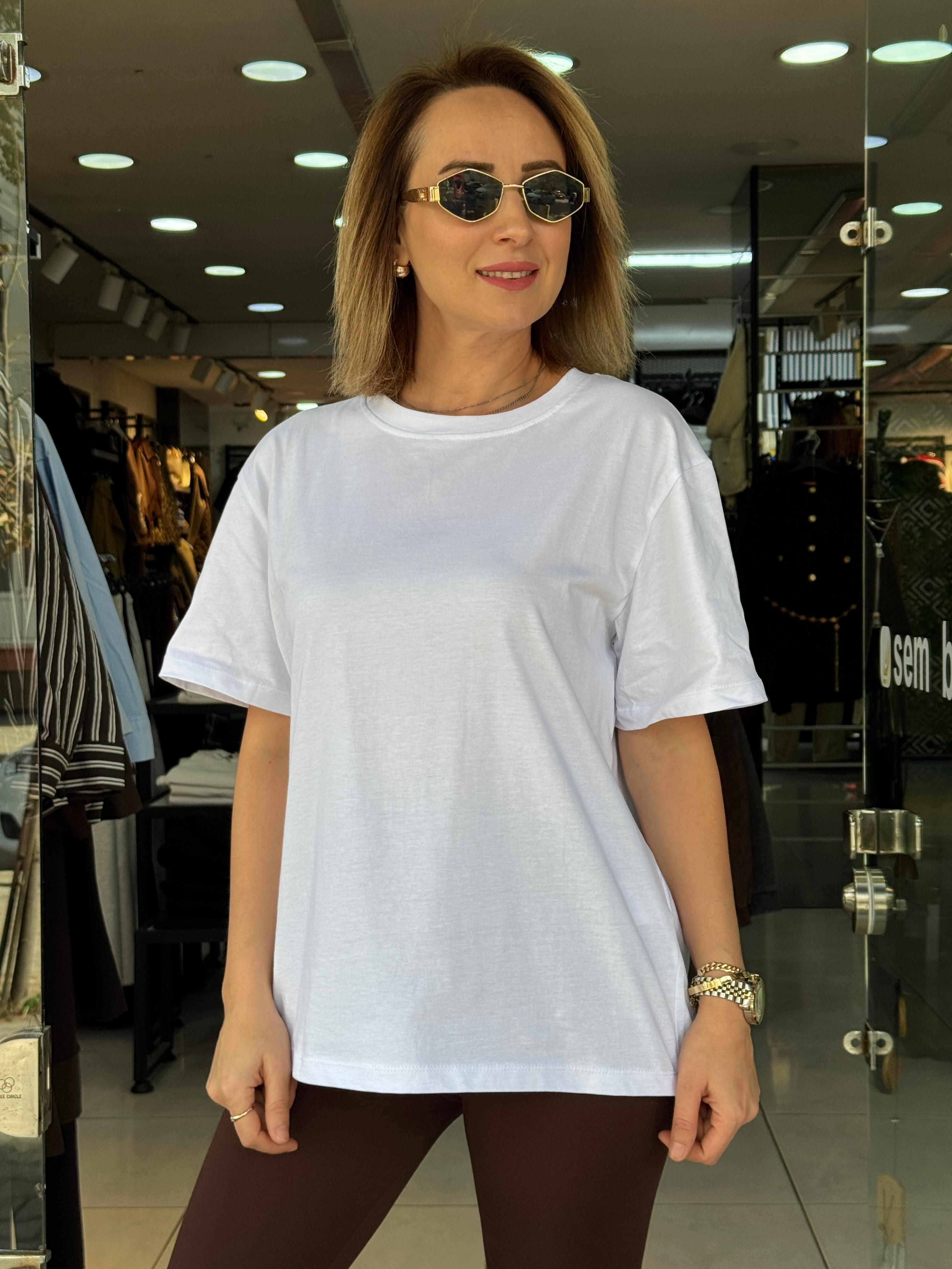 Basic Yuvarlak Yaka Tshirt