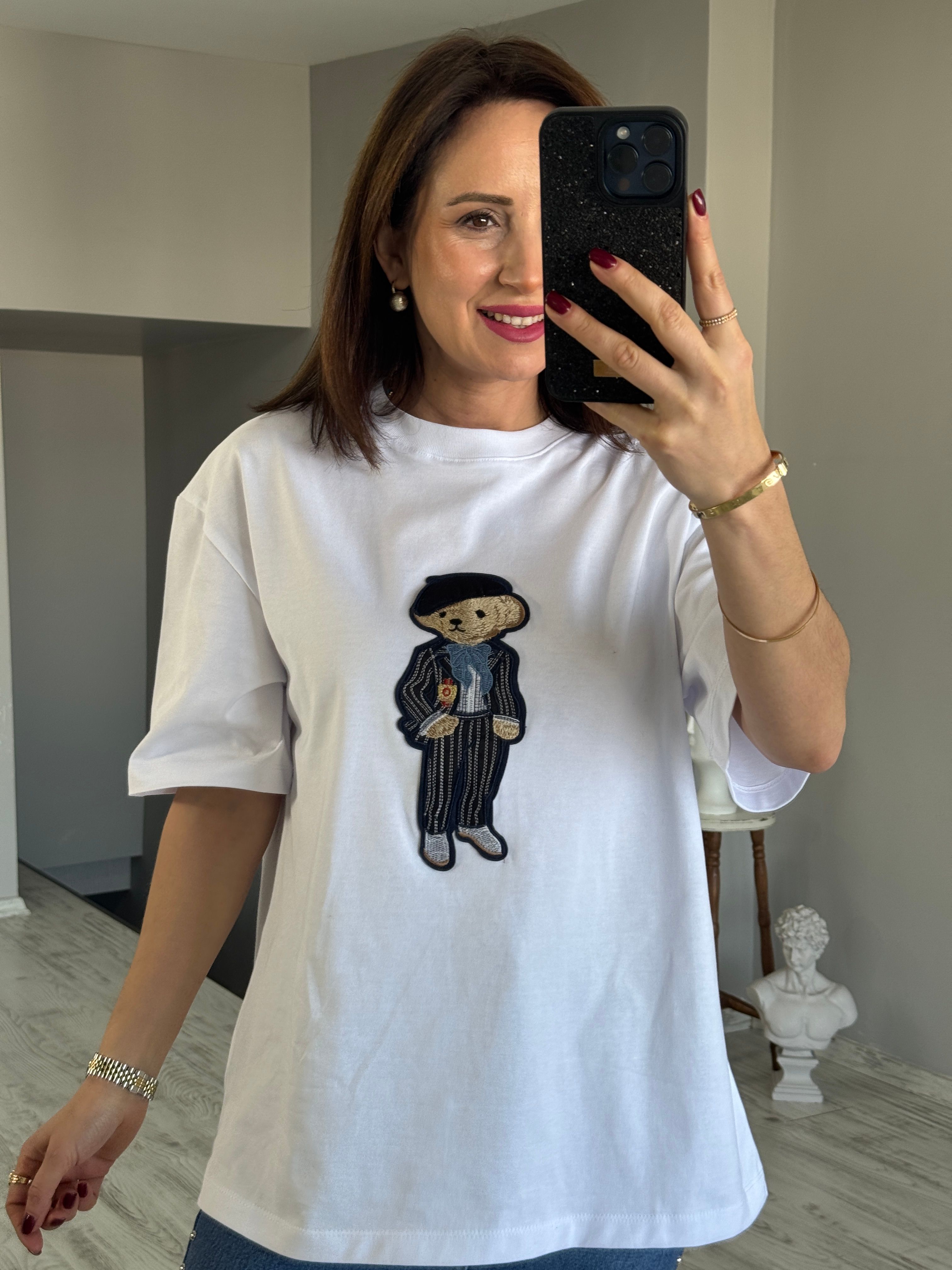 Teddy Detaylı Tshirt