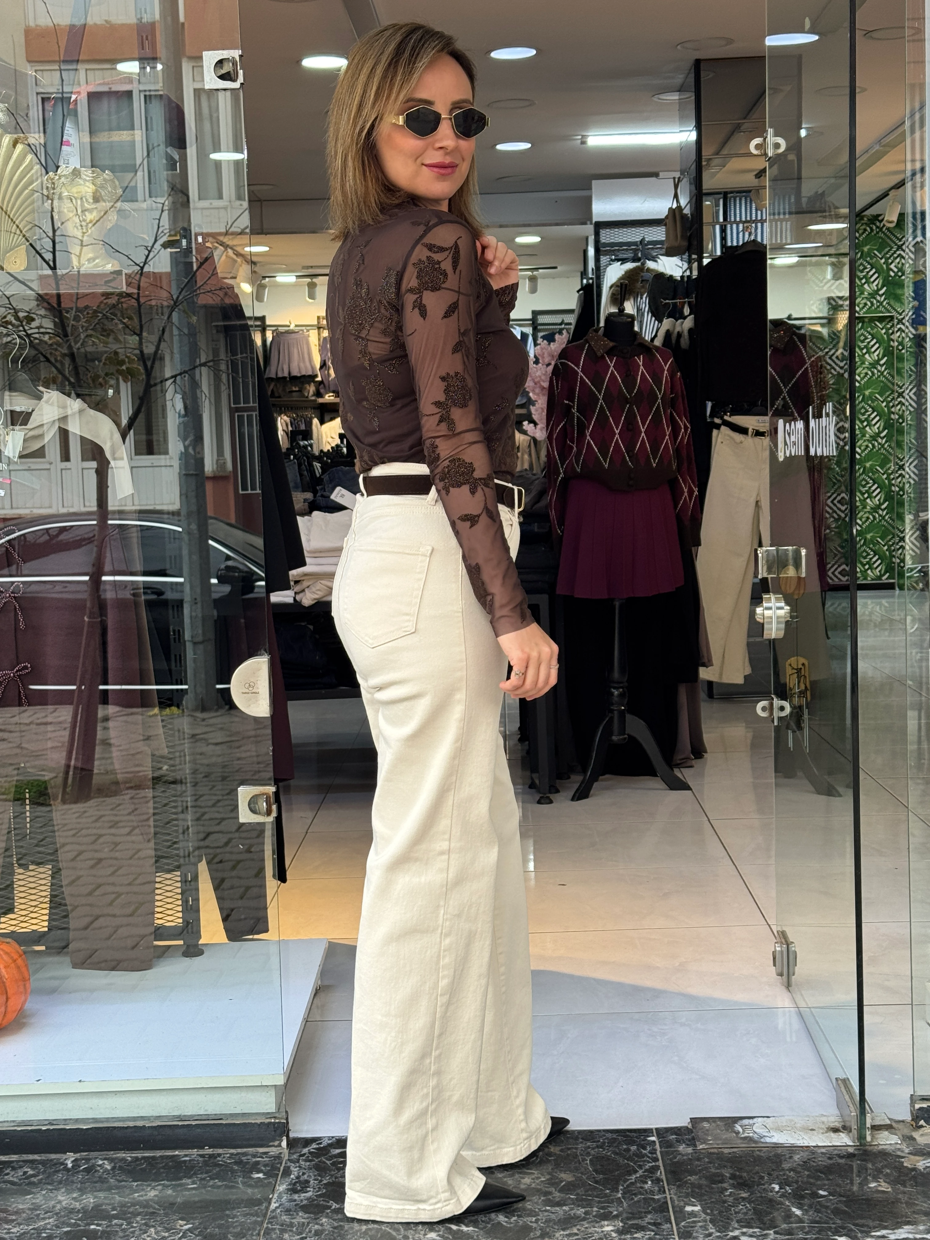 Kemerli Krem Palazzo Jean