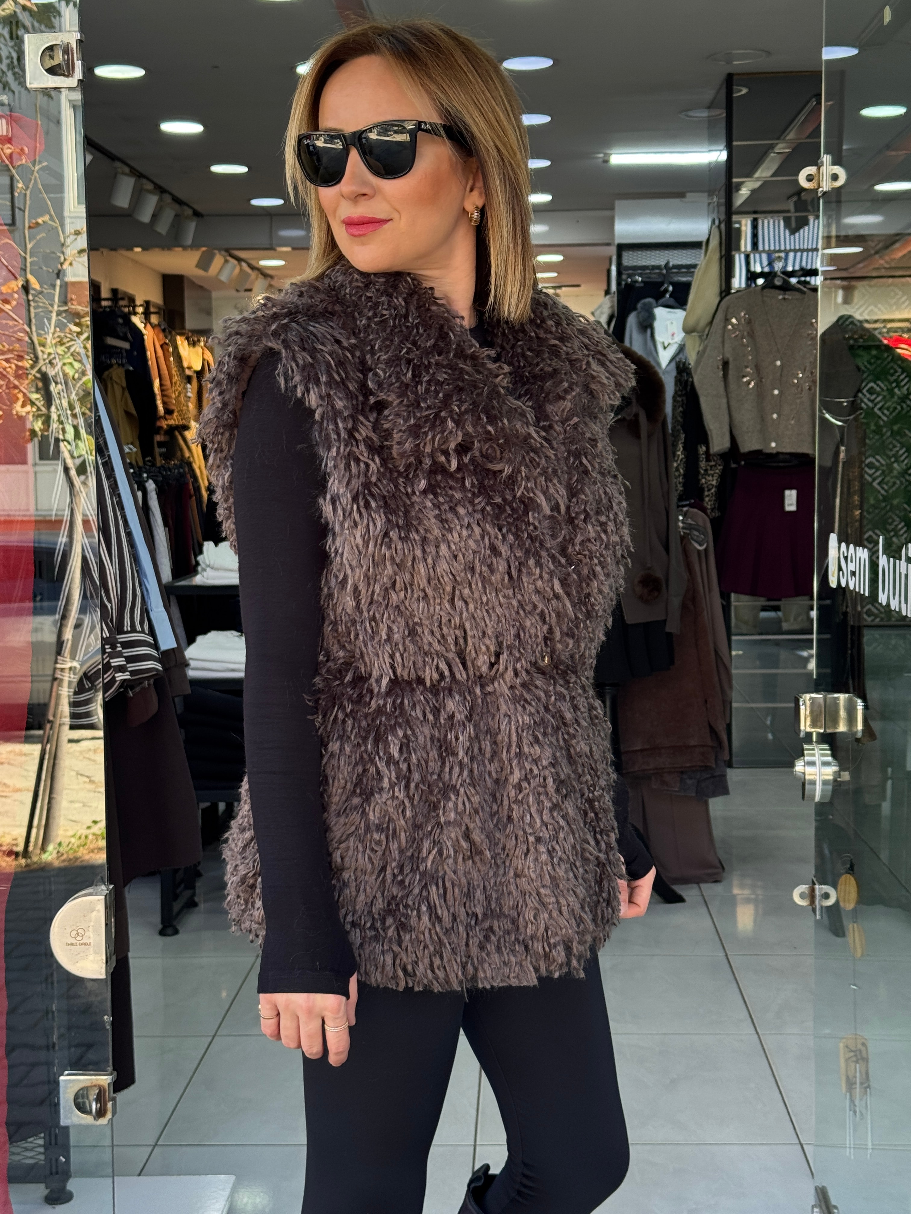 Uzun Tüğlü Kemerli Yelek