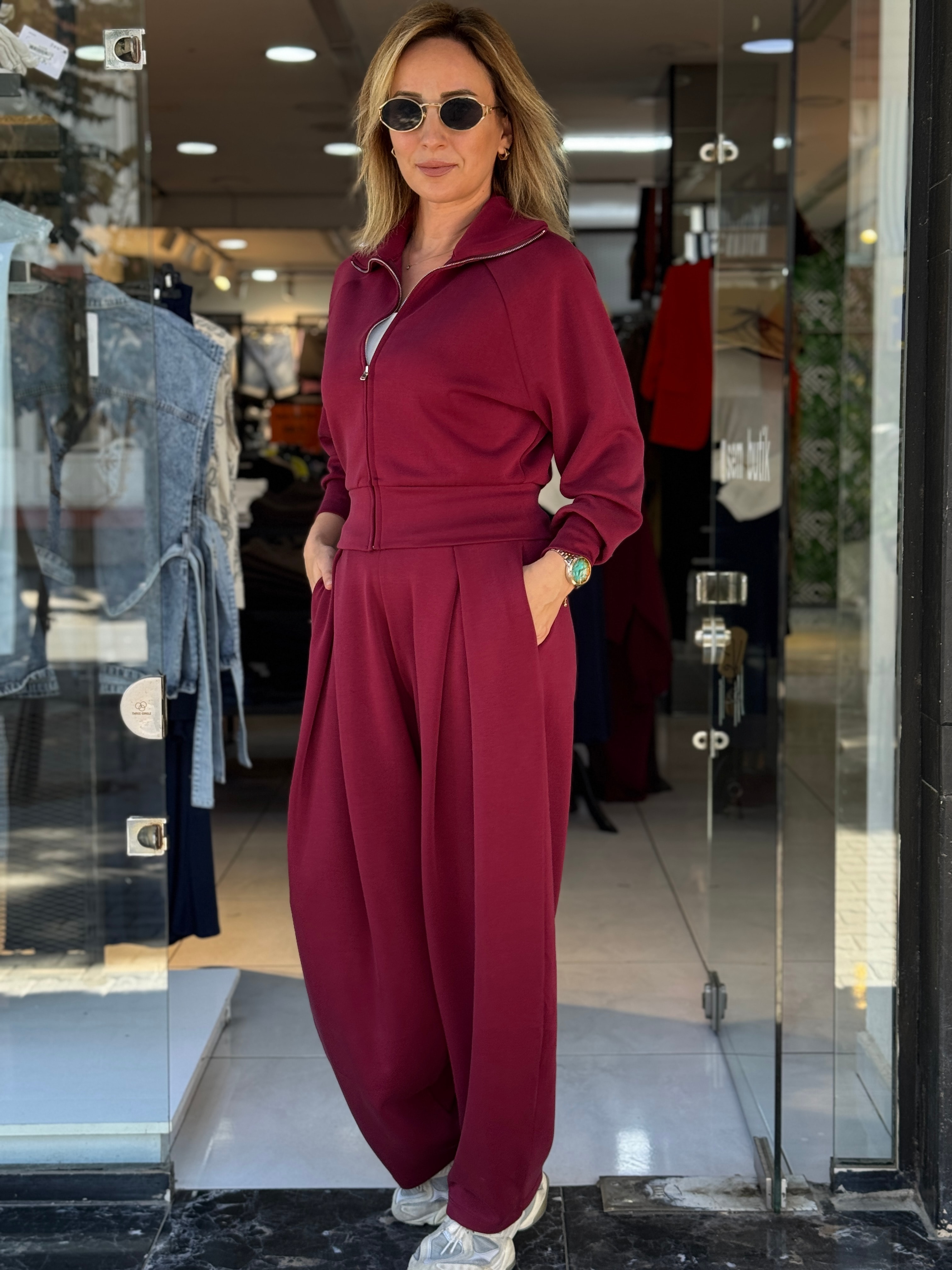 Fermuarlı Modal Takım