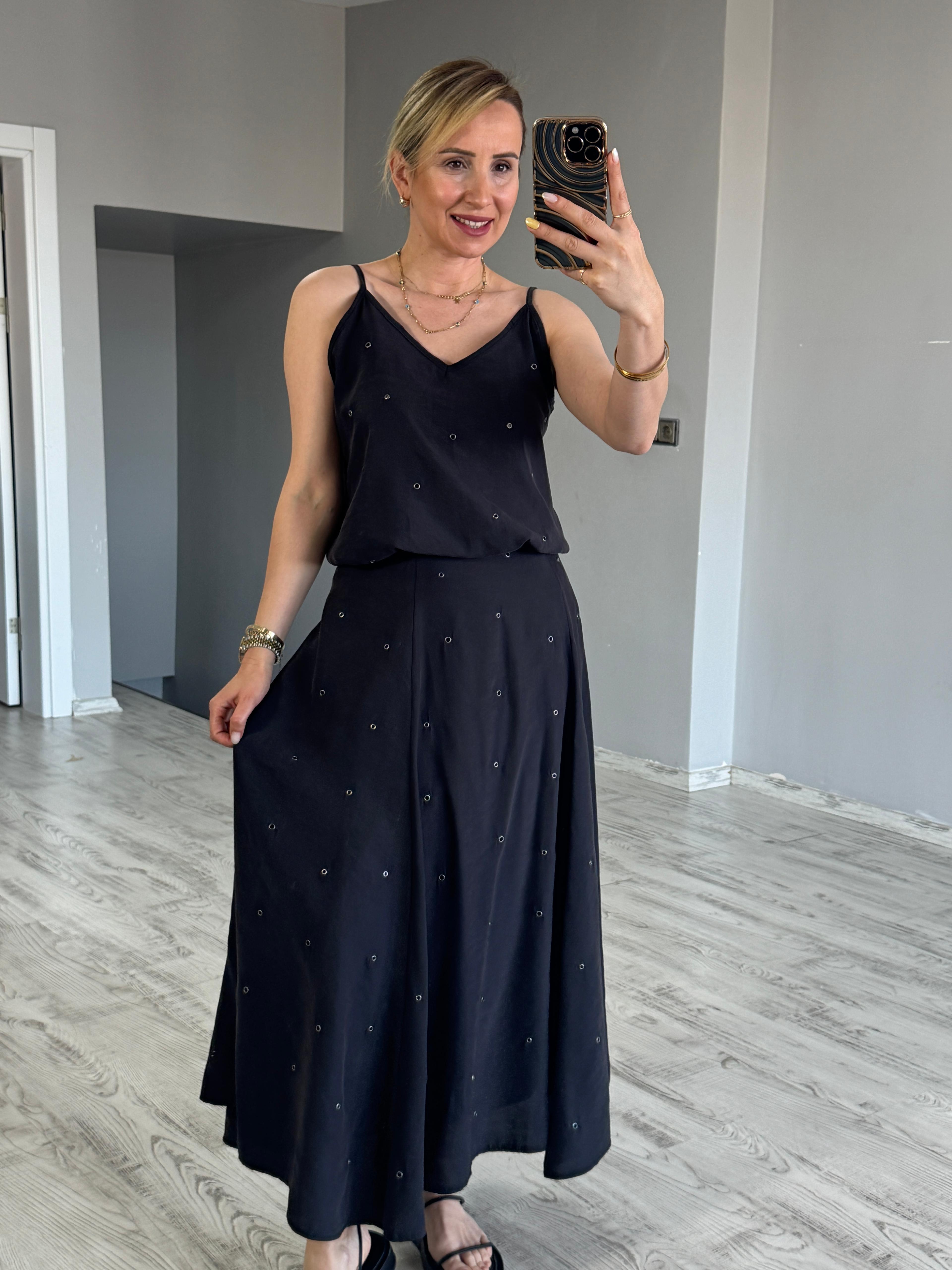 Tensel Kuşgözü Etekli Takım