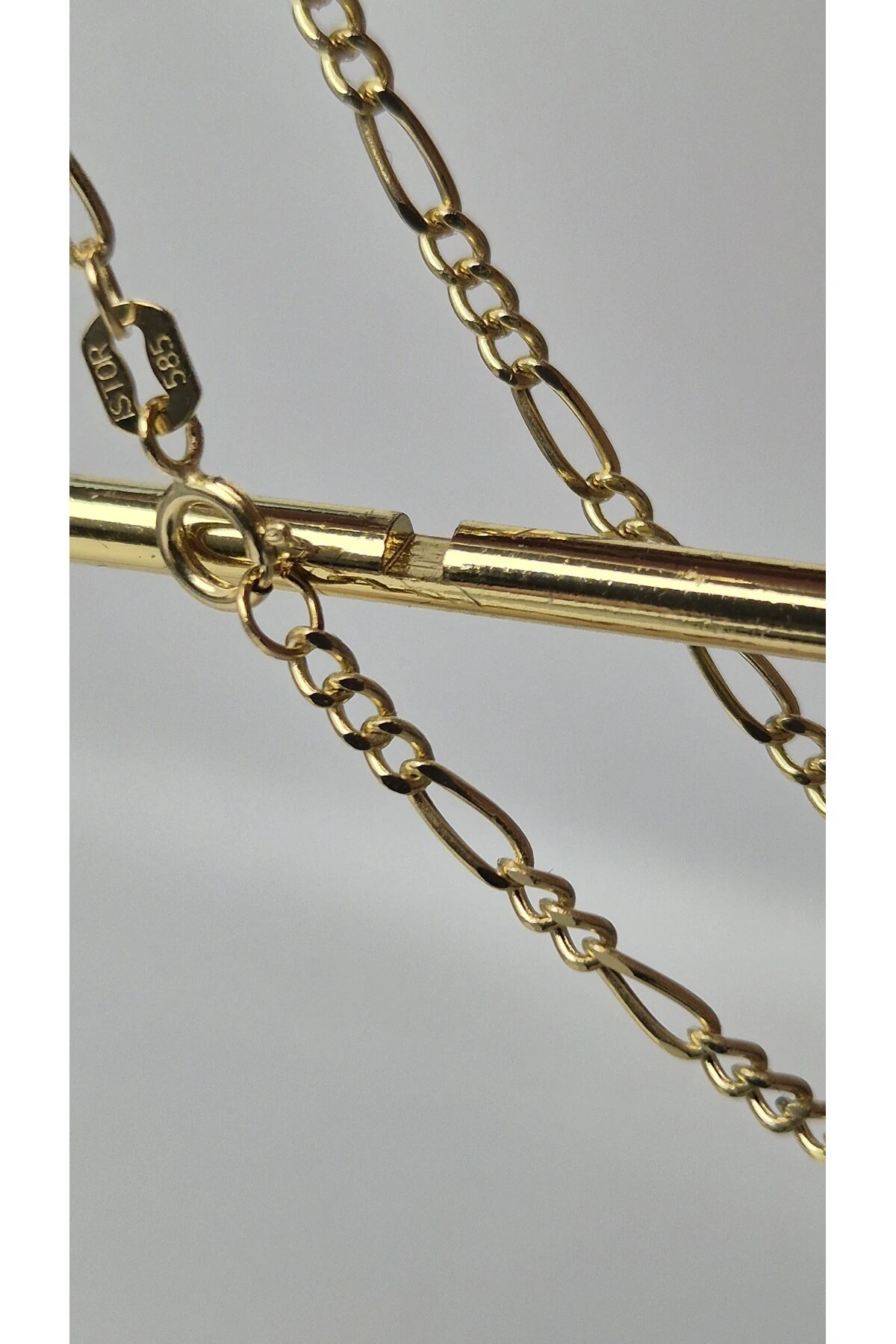 14 Ayar Altın Figaro Bileklik Unisex 2 mm