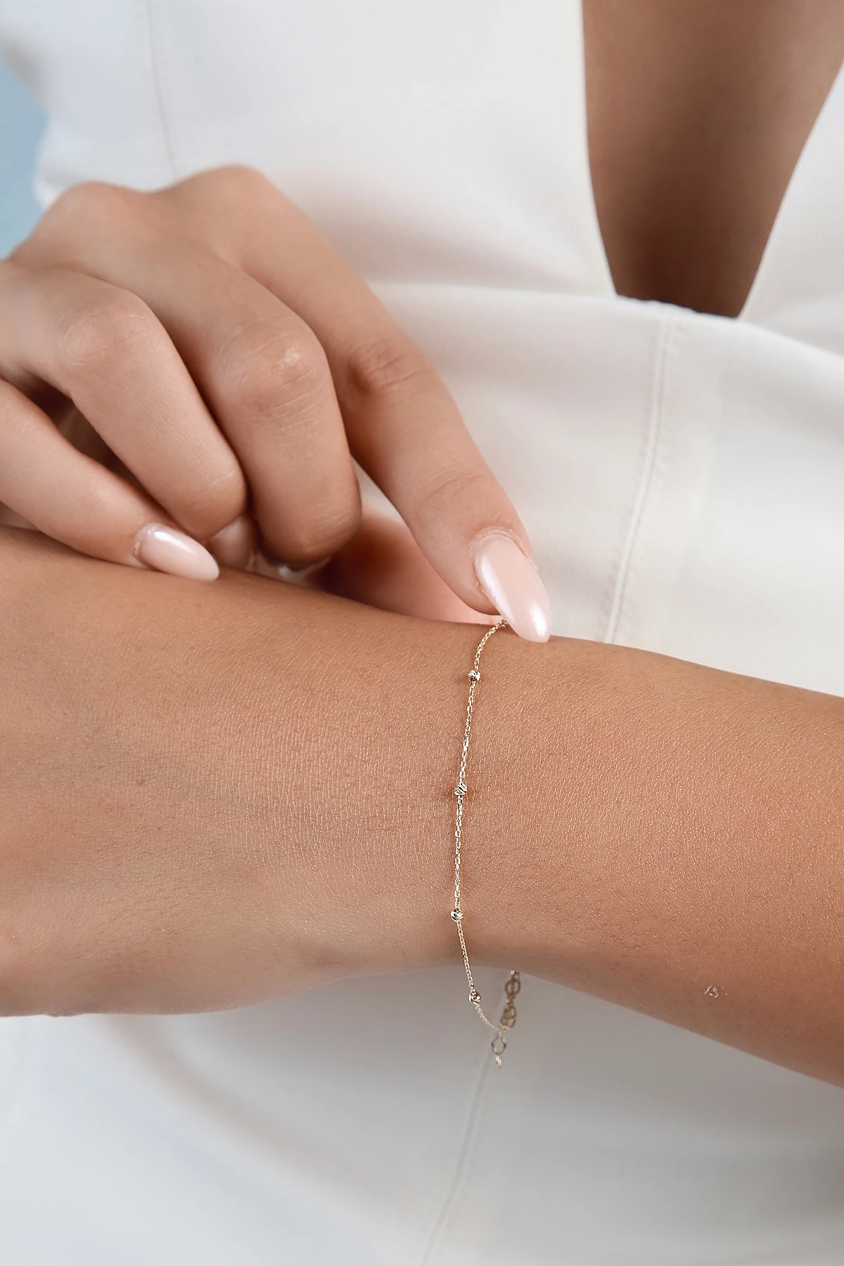 Altınkesesi 14 Ayar Altın Sarı Dorika Toplu Günlük Bileklik