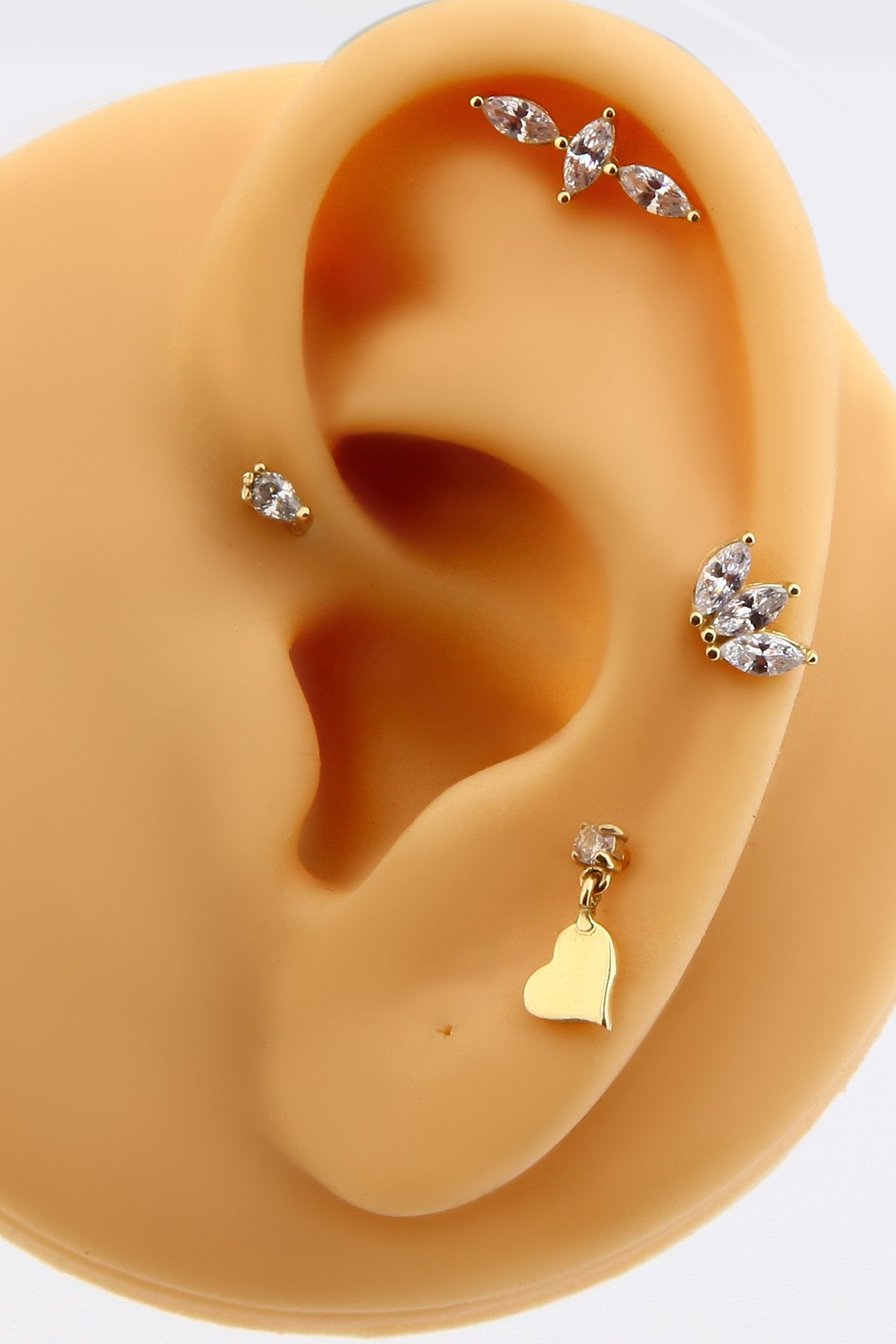 Altın Damla Piercing Tragus Helix