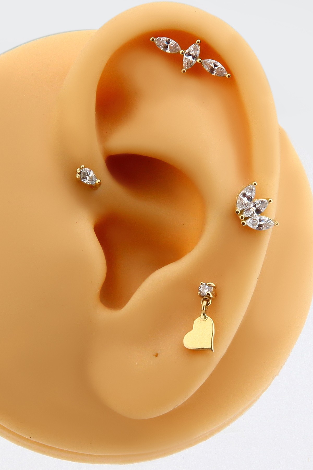 Altın Damla Piercing Tragus Helix