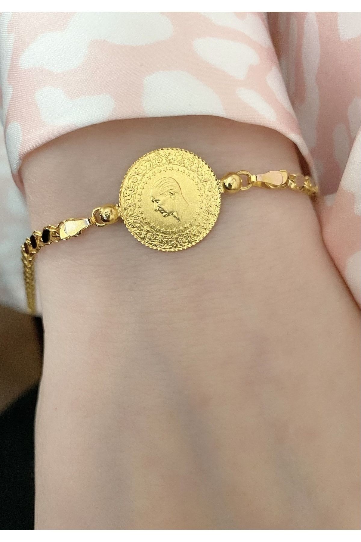 Altınkesesi 22 Ayar Çeyrekli Pullu Bileklik 20 cm