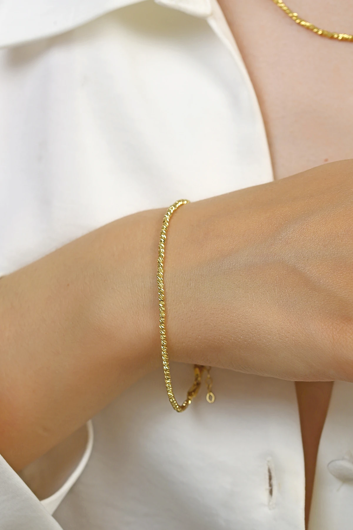 Altınkesesi 14 Ayar Altın Full Dorika Toplu Bileklik