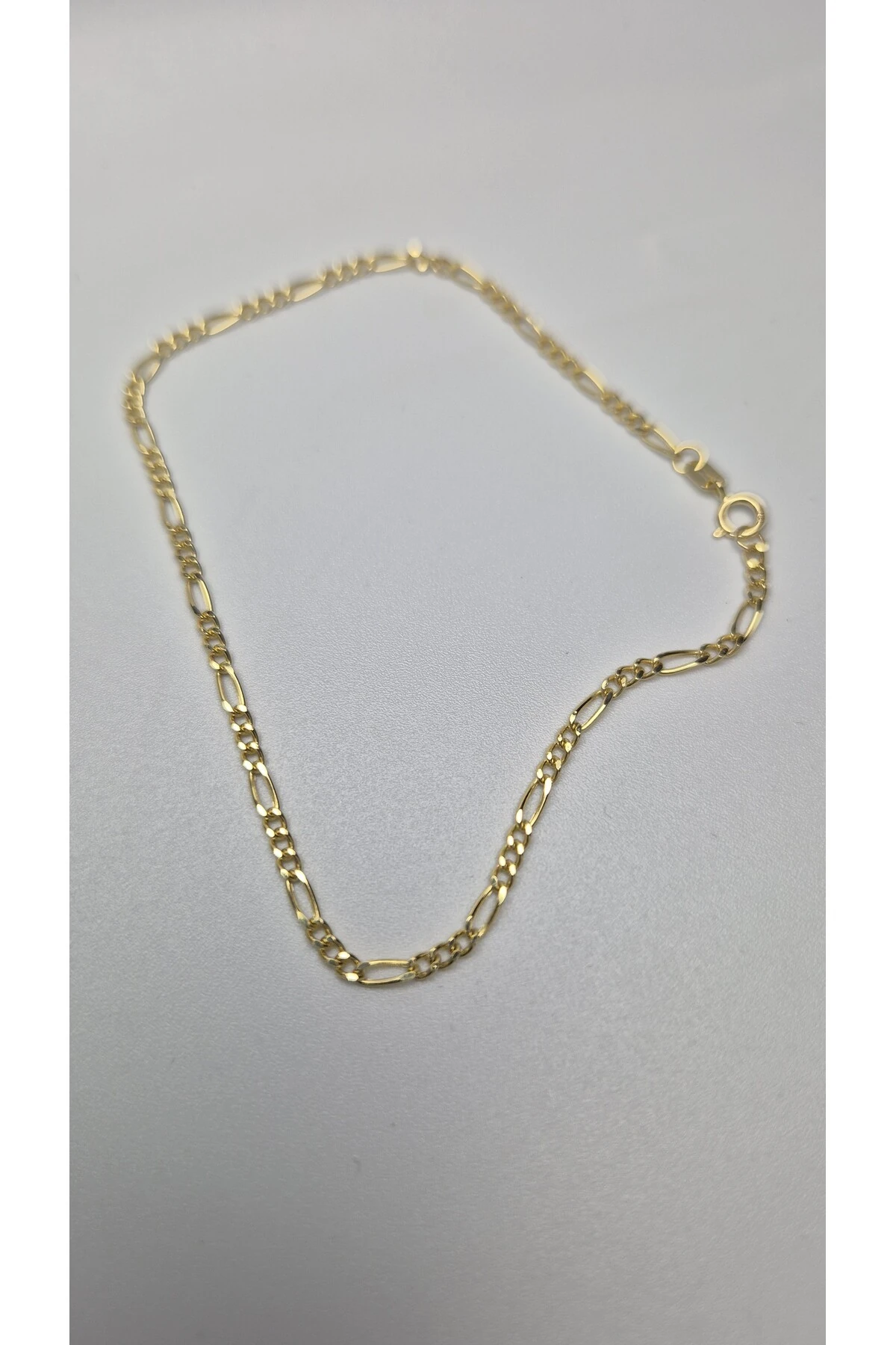 14 Ayar Altın Figaro Bileklik Unisex 2 mm
