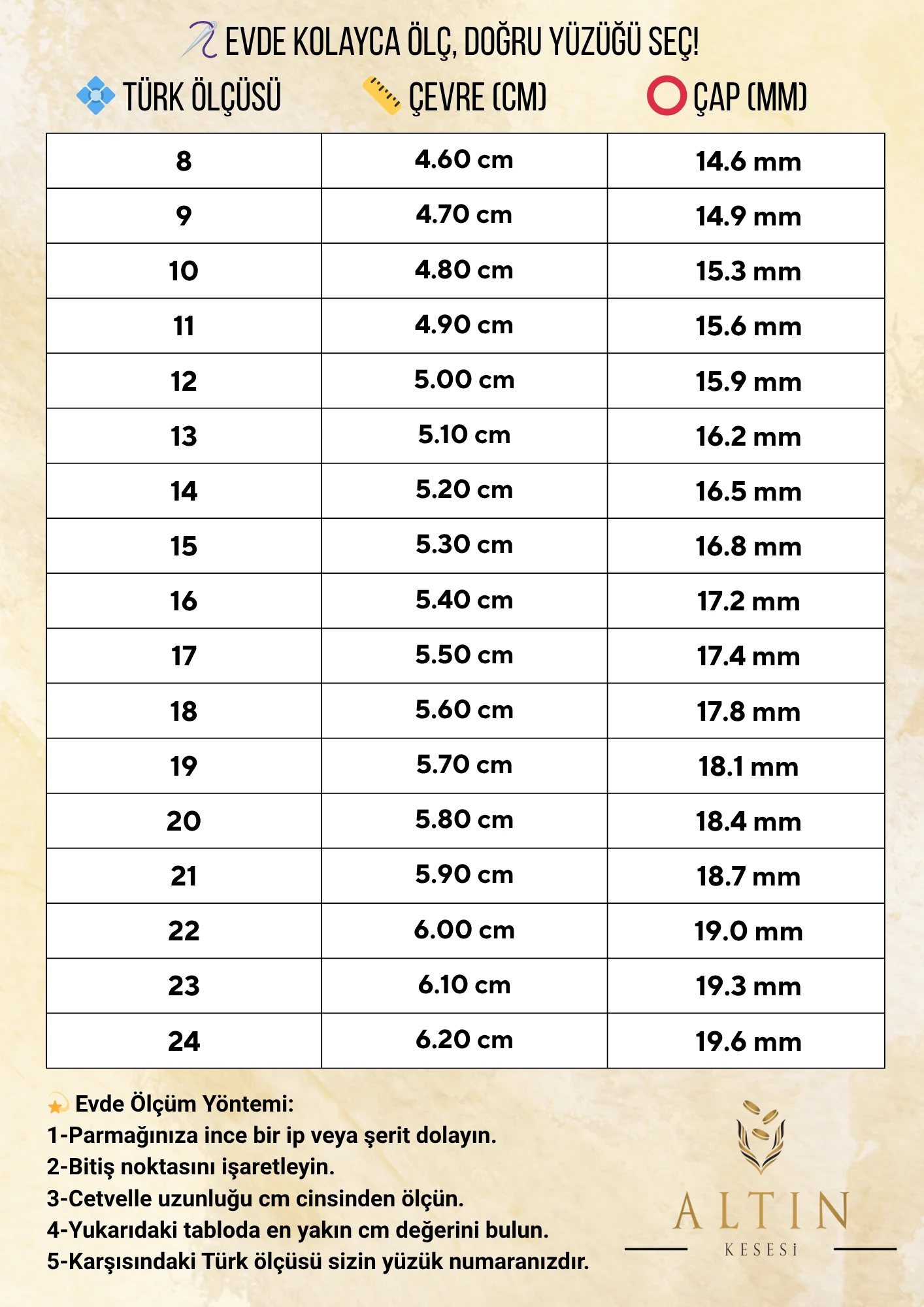 Altınkesesi 14 Ayar Altın Yarım Tur Baget Yüzük