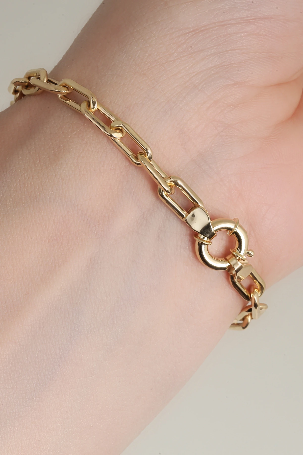 8 Ayar Altın Yonca Ataç Bileklik