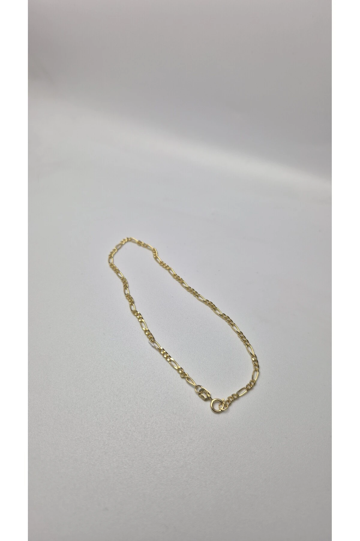 14 Ayar Altın Figaro Bileklik Unisex 2 mm