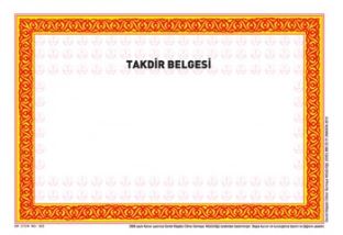 Gülpaş Takdir Belgesi 500’lük