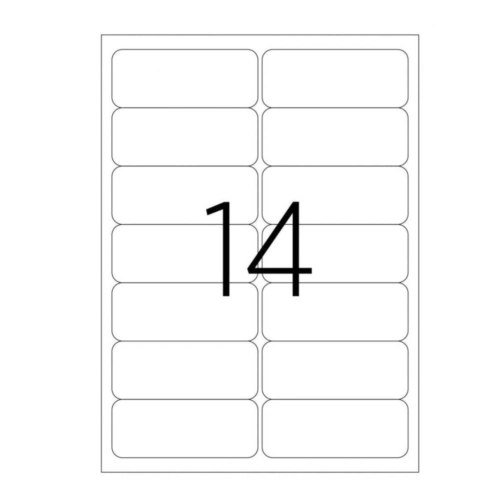 Tanex Laser Etiket 99,1x38,1 mm Silver TW-2014 25 Adet