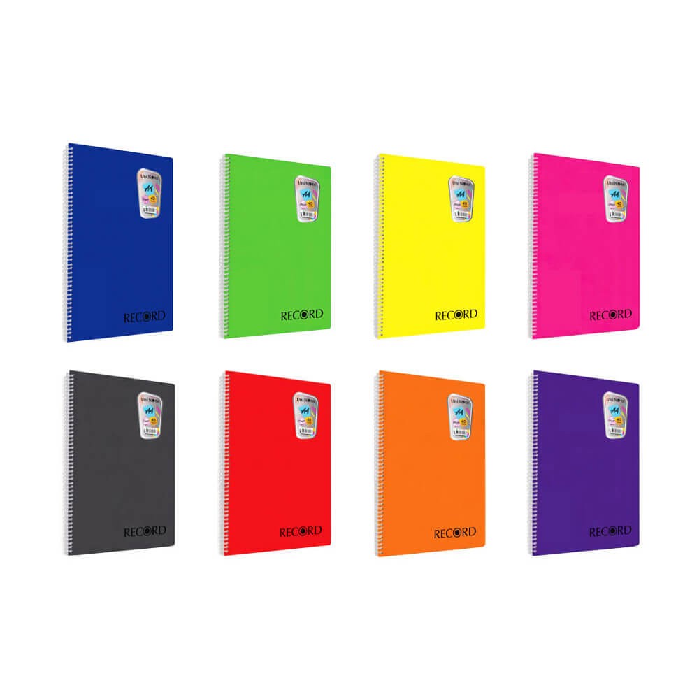 Çınar Defter Okul Defteri Record Spiralli Pp Kapak A4 40 Yaprak Çizgili