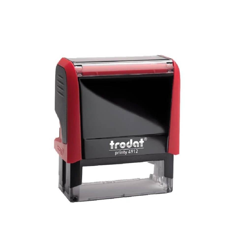 Trodat Otomatik Kaşe 47x18 mm – Kırmızı Keçe