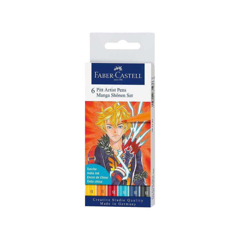Faber-Castell Pitt Artist Pen Manga 6'lı Set Mangaka