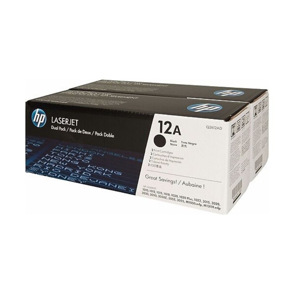 Hp Toner Çiftli Siyah 12A
