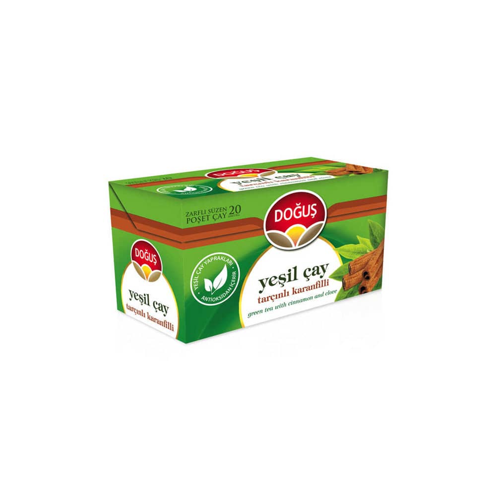 Doğuş Çay Bitki Çayı Yeşil Çay Tarçın-Karanfil 1.75 gr