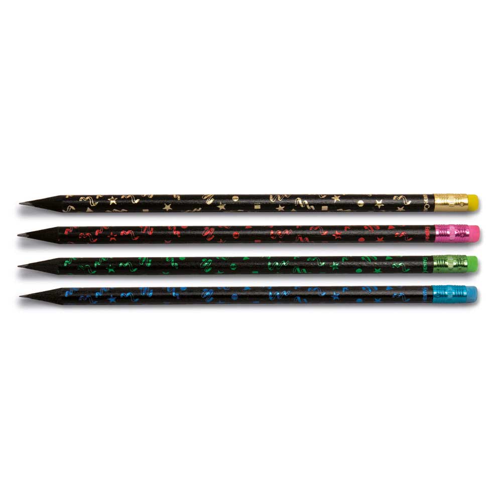 Faber-Castell Kurşun Kalem Lata Party Silgili Siyah