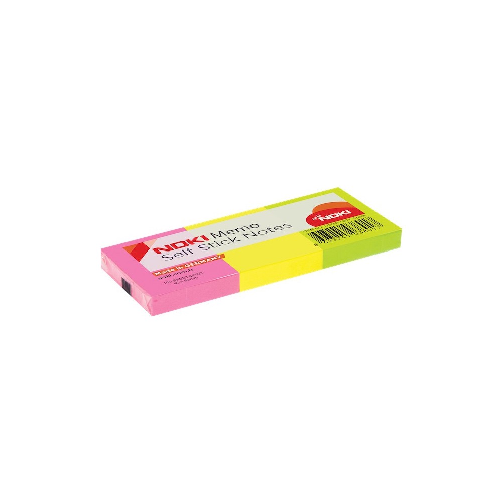 Noki Memo 38x51 mm 1 Parça Karışık Neon Renk