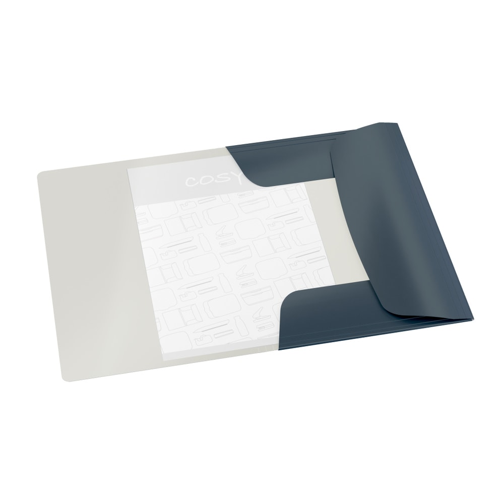 Leitz Cosy Soft Touch Lastik Kilitli Dosya A4 Gri