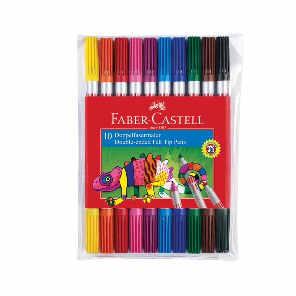 Faber-Castell Keçeli Boya Kalemi Çift Uçlu 10'lu