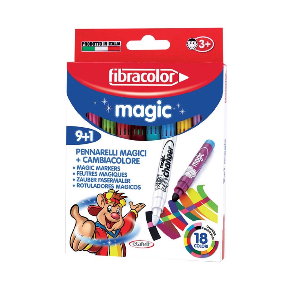 Art Fibracolor Magic Pen Keçeli Kalem Seti 9+1 Renk