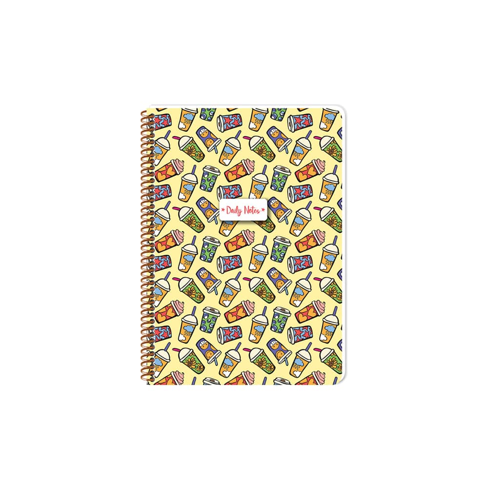 Keskin Color Defter Coffee Spiralli Karton Kapak A4 80 Yaprak Kareli