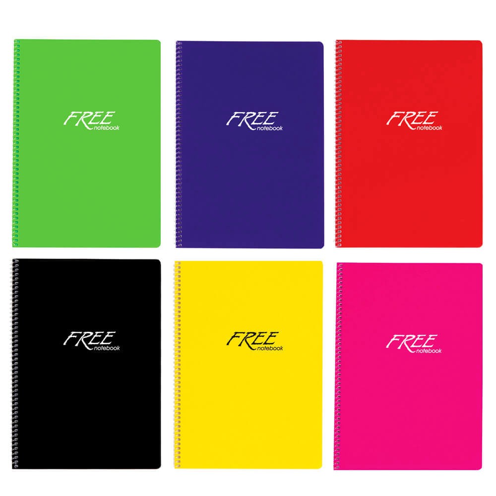 Keskin Color Defter Free Spiralli Pp Kapak A4 200 Yaprak Çizgisiz