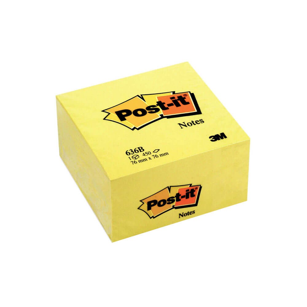 Post-it Yapışkanlı Not Kağıdı Küp 76x76 mm 450 Yaprak Sarı
