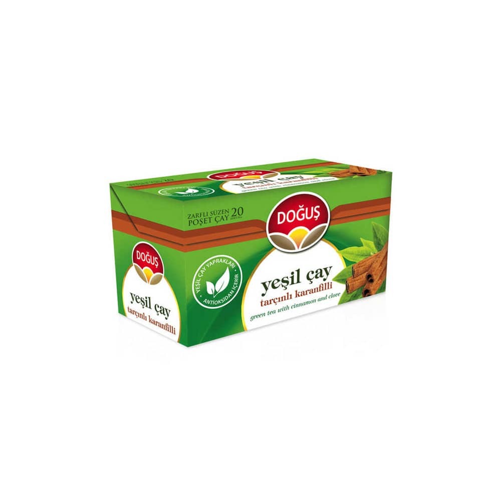 Doğuş Çay Bitki Çayı Yeşil Çay Tarçın-Karanfil 1.75 gr