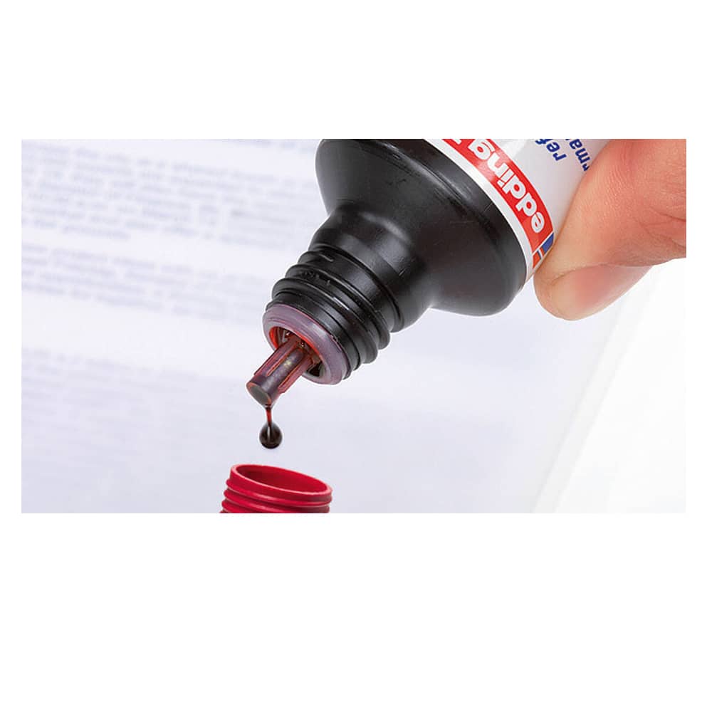 Edding Permanent Markör Yedek Mürekkep 100 ml Kırmızı