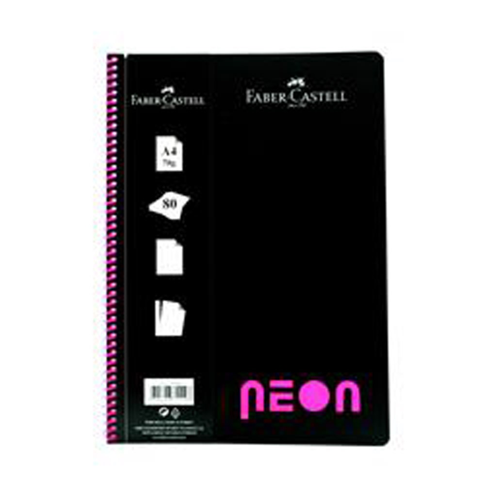 Faber-Castell Defter Pp Kapak A4 Neon Renk 100 Yaprak Çizgili
