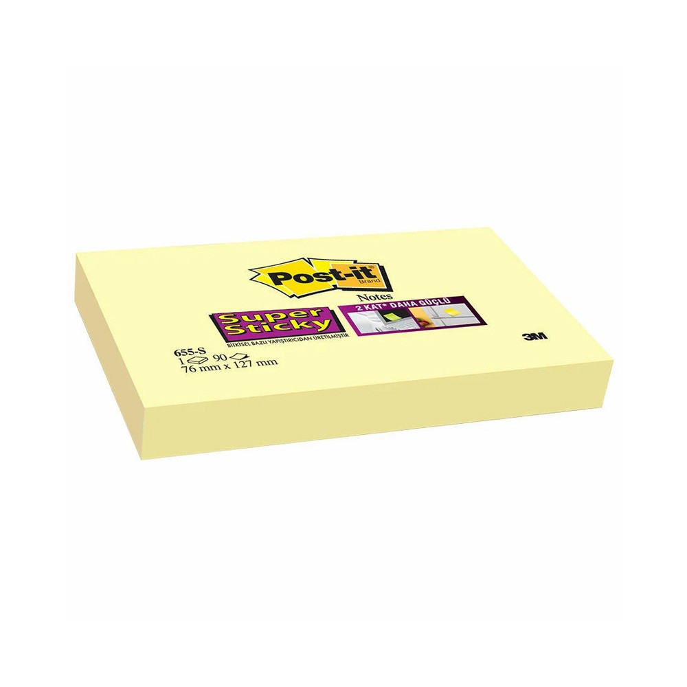 Post-it Yapışkanlı Not Kağıdı 76x127mm Sarı