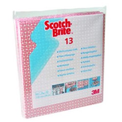 SCOTCH BRITE TEMİZLİK BEZİ KARELİ MAVİ SB13 10 LU