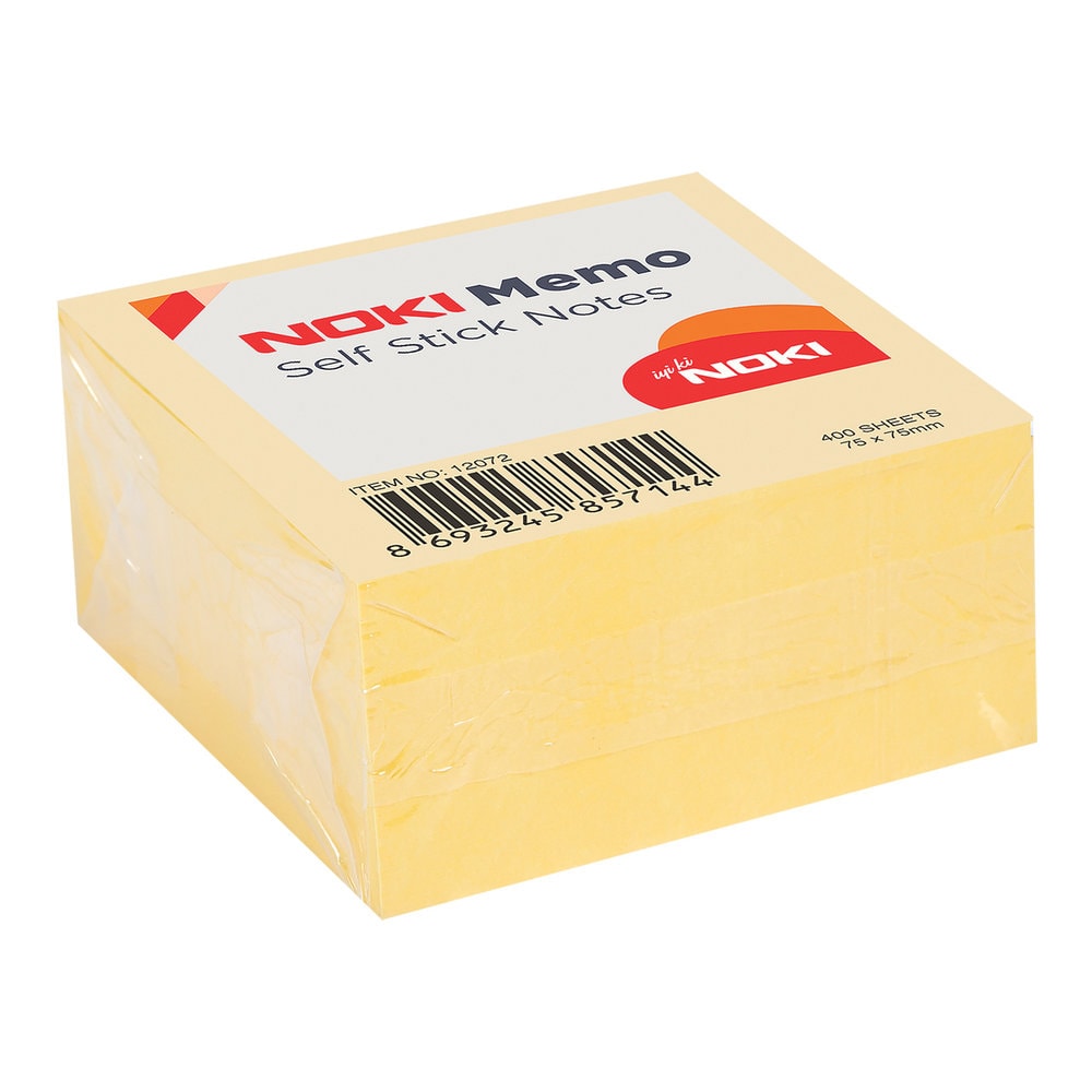Noki Yapışkanlı Not Kağıdı Memo Küp 75x75 mm