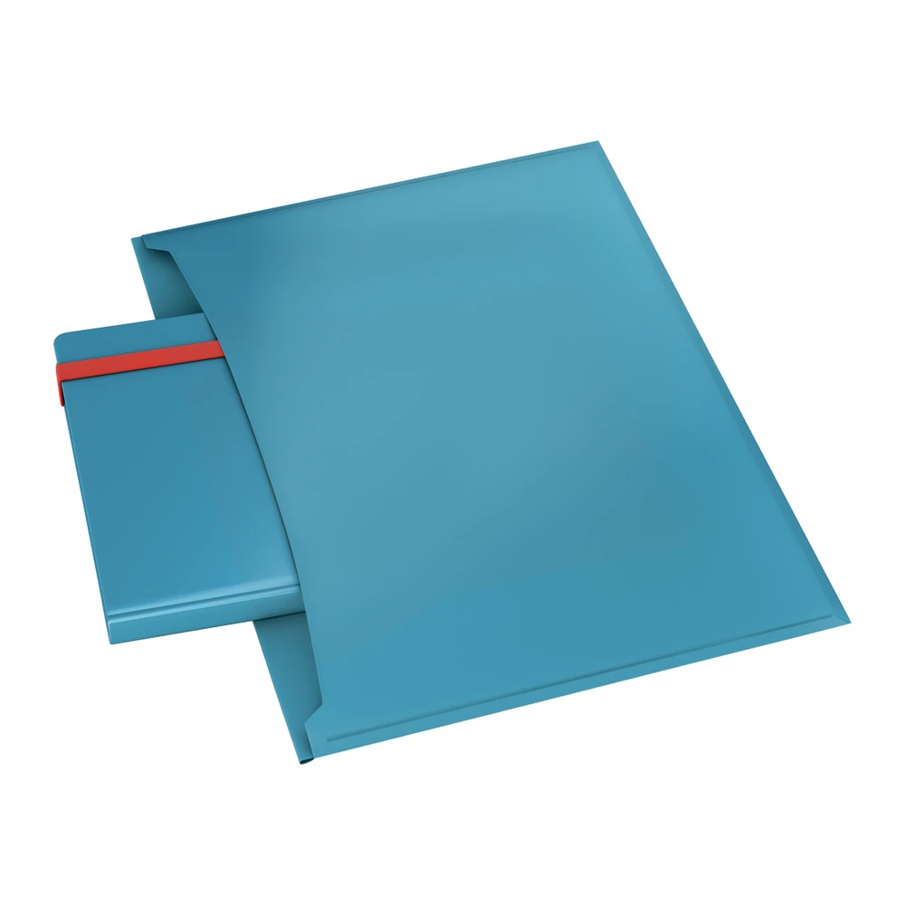 Leitz Cosy Çıtçıtlı 2 Cepli Gizlilik Dosyası A4 Mavi