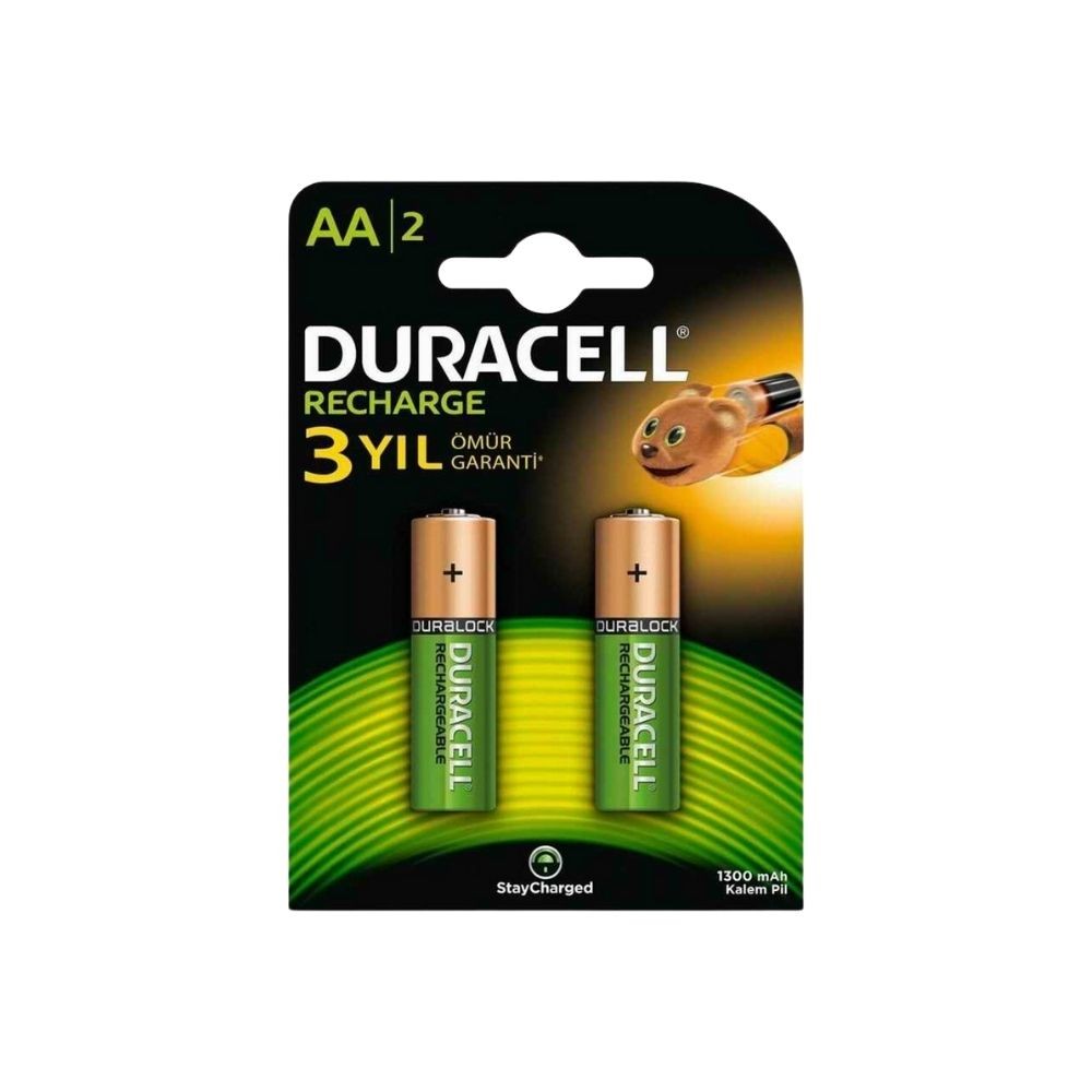Duracell Şarj Edilebilir Pil 2'li AA 1300 mAh