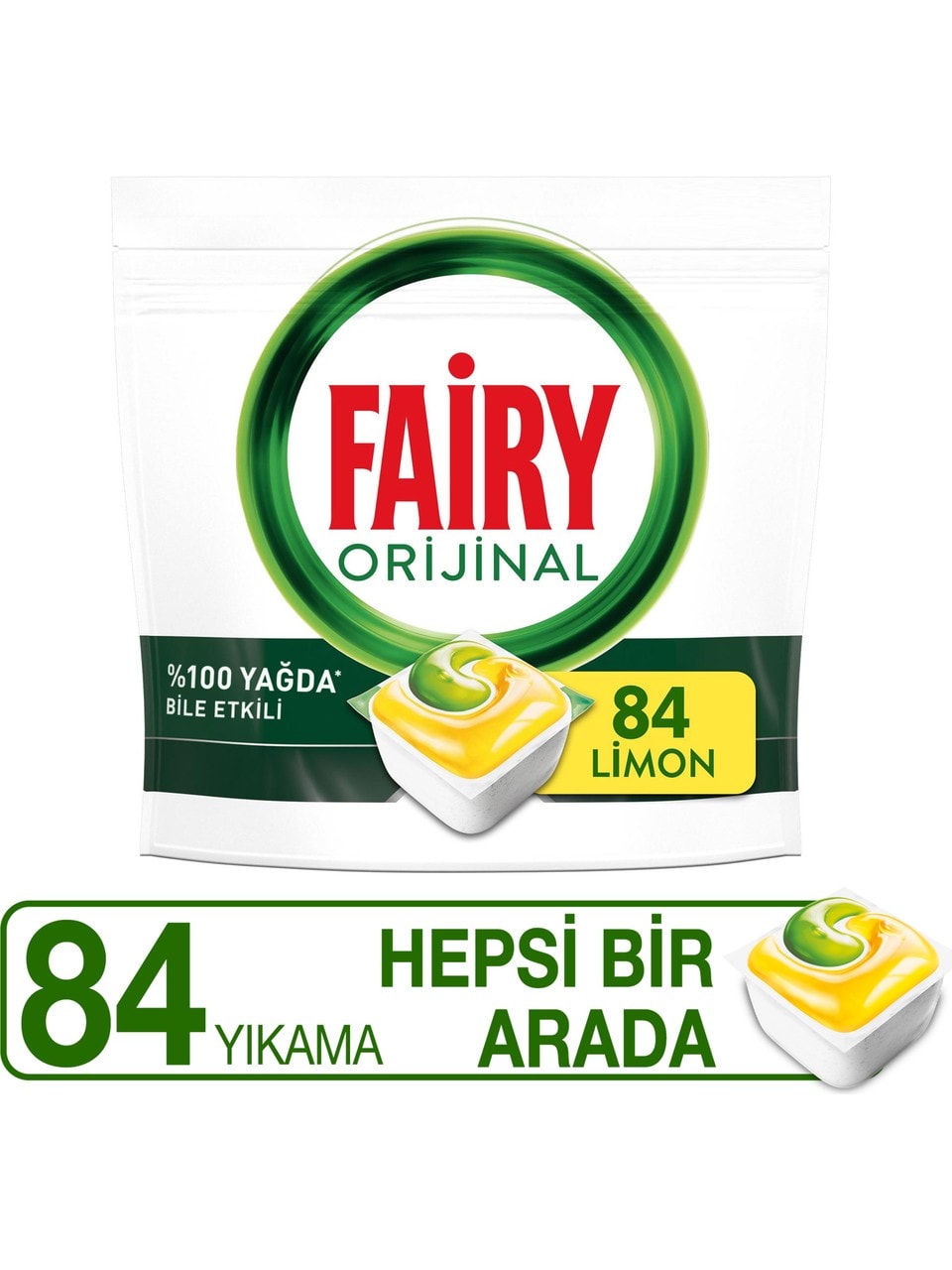 Fairy Deterjan Tablet Hepsi 1 Arada 84'lü