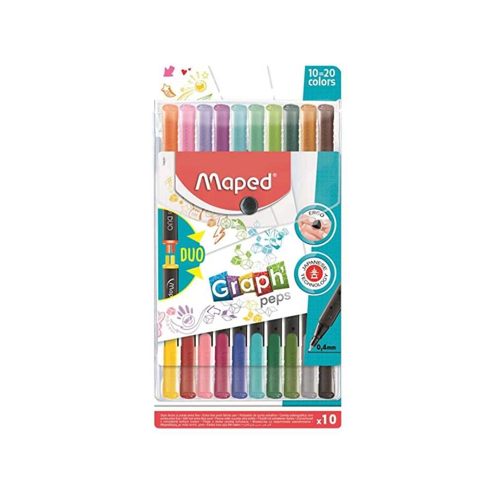 Maped Fineliner Keçeli Kalem Desenli 20'li 0.4