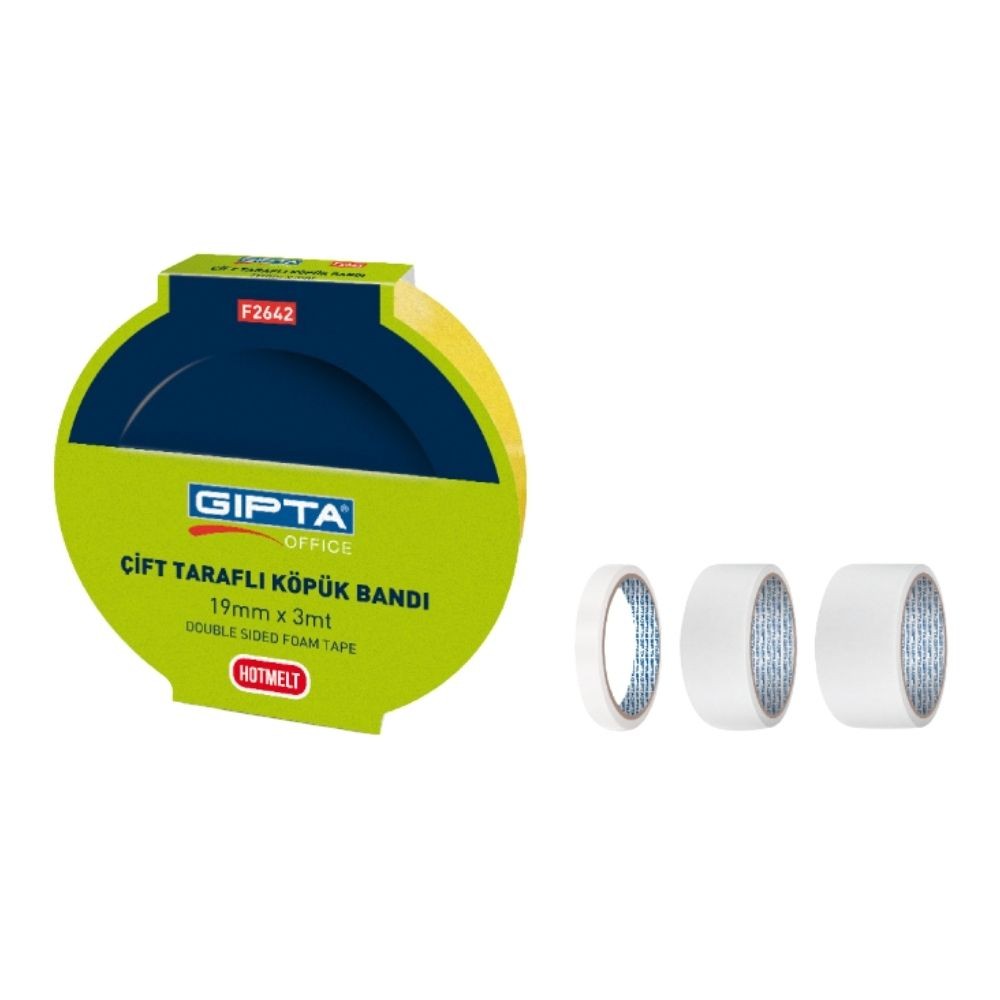 Gıpta Çift Taraflı Köpük Montaj Bandı 12x3 mt