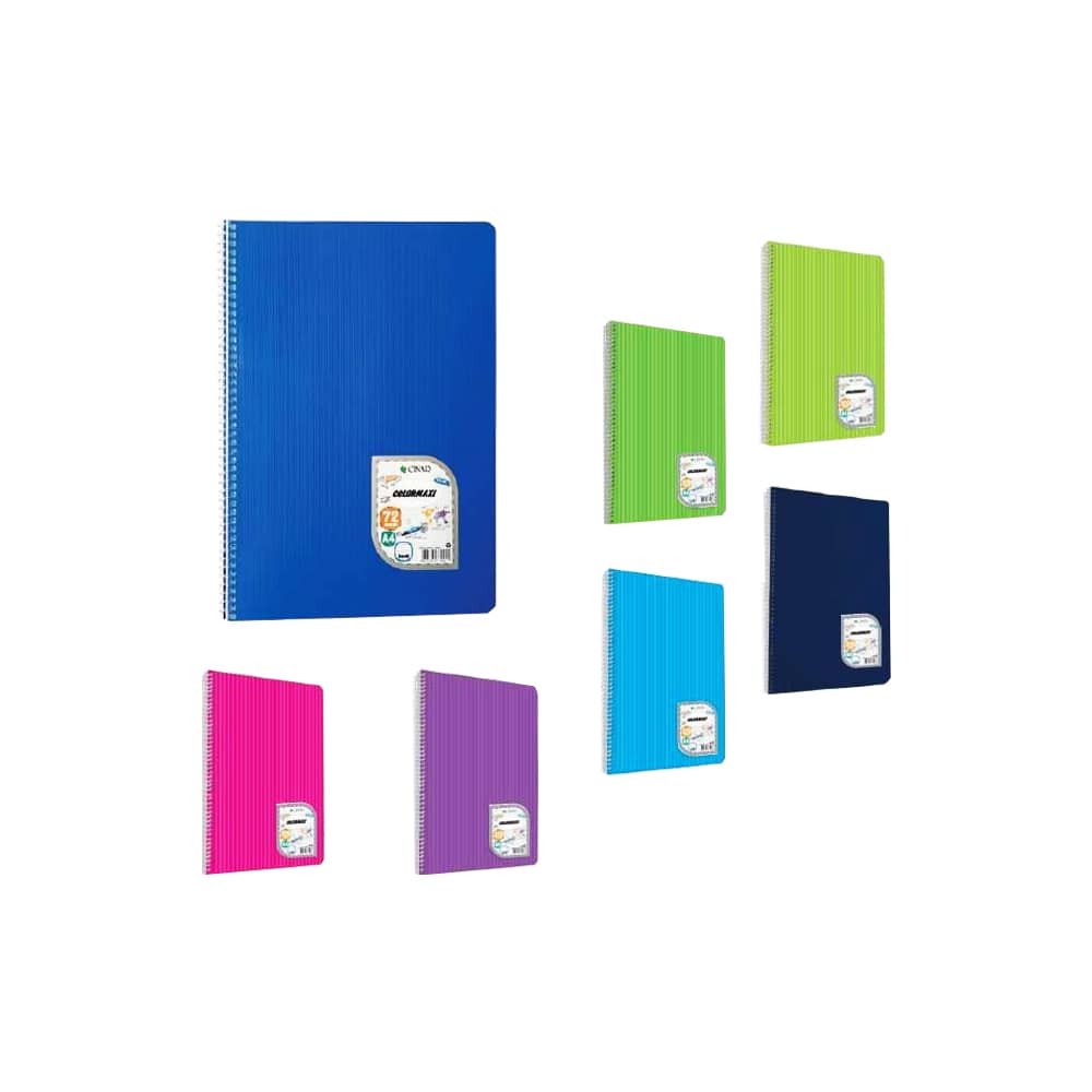 Çınar Defter Okul Defteri Colormaxi Spiralli Pp Kapak A4 72 Yaprak Kareli